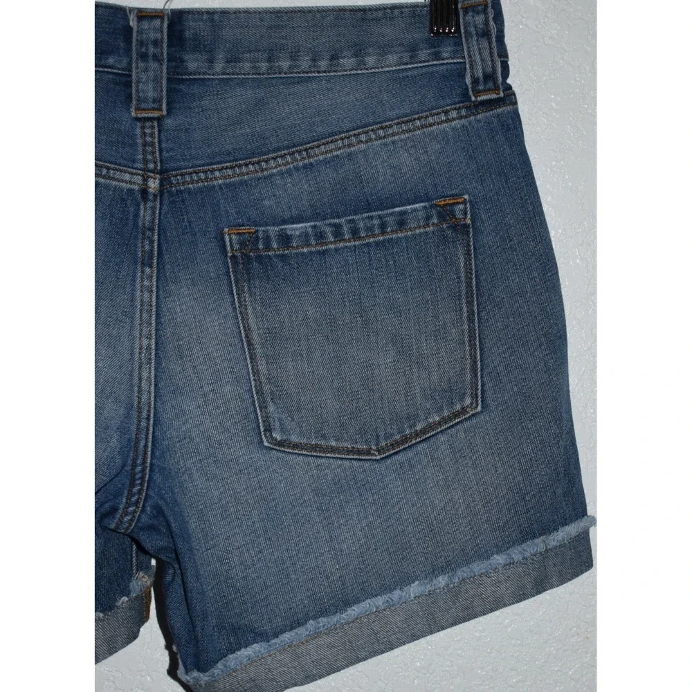 J.Crew Womens 27 Denim Shorts Distressed Frayed Hem 5-Pocket Med Wash C6013